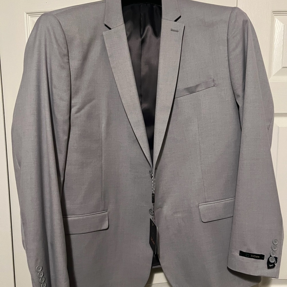Elegant Light Gray Men's Blazer